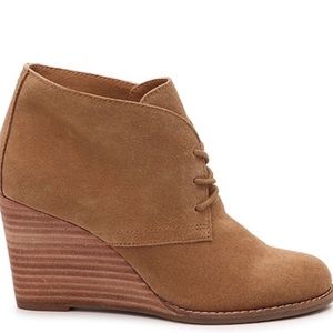 Lucky Brand Light Brown Size 9 Wedge Booties
